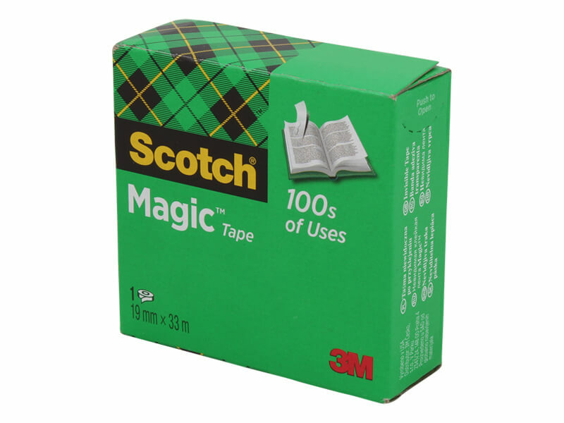 Levně 3M Scotch Magic Tape 810, popisovatelná LP 19 mm * 33 m