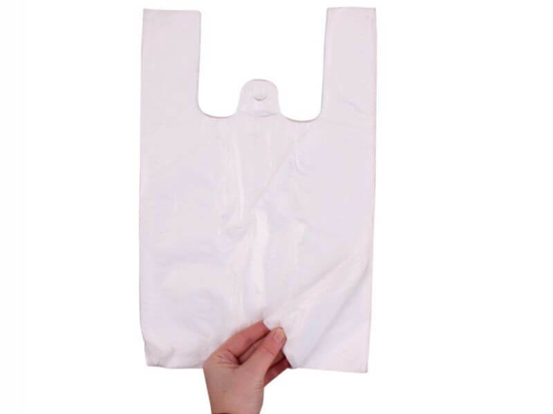 Levně Taška 3 kg, 23+10*38 cm, balení blok 190 ks, bílá
