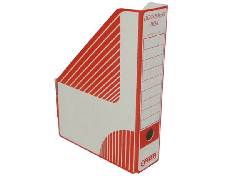 Emba otevřený archivační box červený 330 x 230 x 75 mm