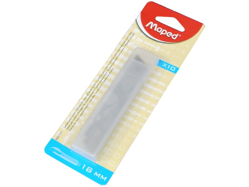 Levně Náhradní čepelky MAPED do odlamovacího nože 18 mm, balení 10 ks