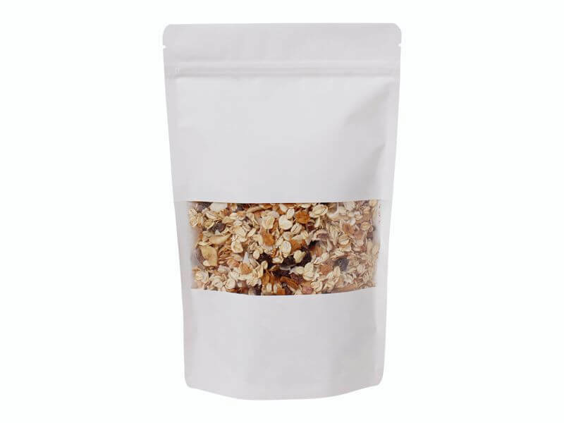 Doypack sáček 180*290 mm, 1000 ml, bílý s okénkem, 100 ks