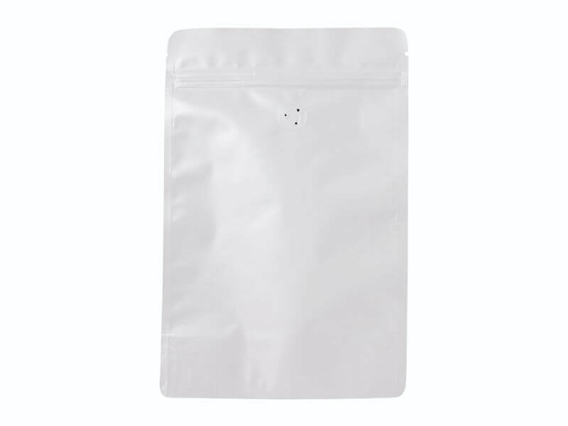 Doypack sáček s ventilem 200*300 mm, 750 g, bílý mat, 10 ks