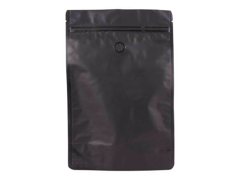 Doypack sáček s ventilem 200*300 mm, 750 g, černý mat, 10 ks