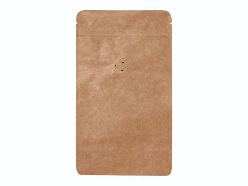 Doypack sáček s ventilem, 130*225 mm, 150 g, KRAFT/AL/PE - 10 ks