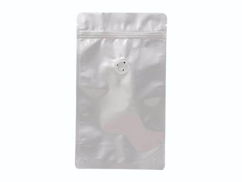 Doypack sáček s ventilem, 130*225 mm, 150 g, ALU lesklý, 10 ks