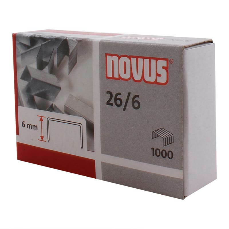 Levně Drátky do sešívačky Novus 26/6 - 1000ks