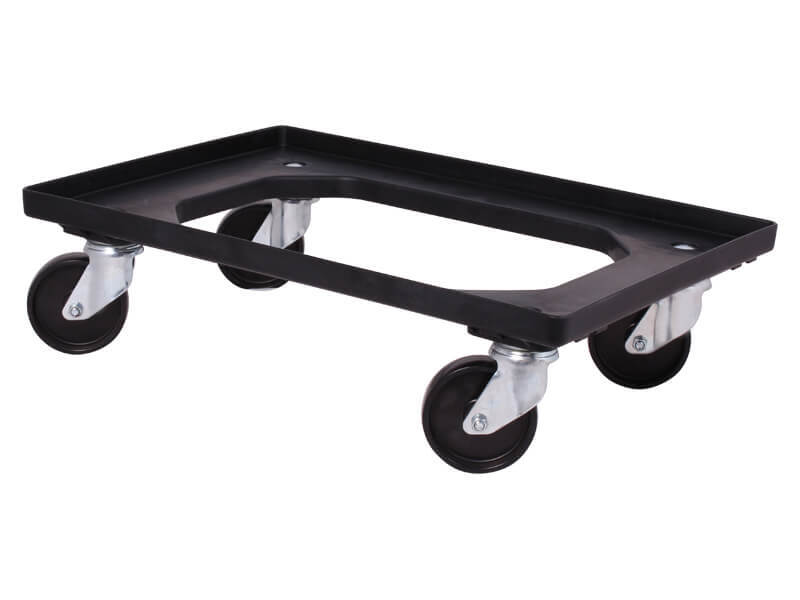 Levně ESD vozík pod přepravky 600*400 mm, 4 otočná kolečka