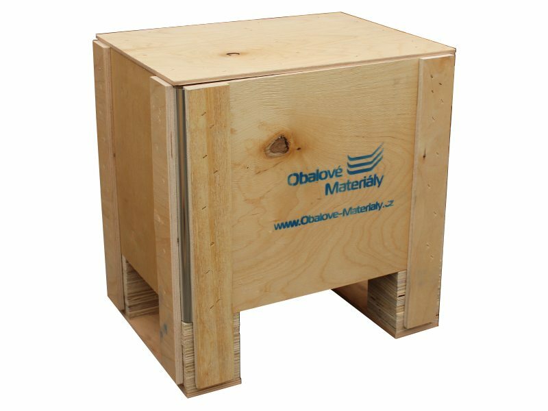 Levně TAVOBAL 601901 Dřevěný box S1 - 408*308*412mm, skládací bedna s ližinou, překližka