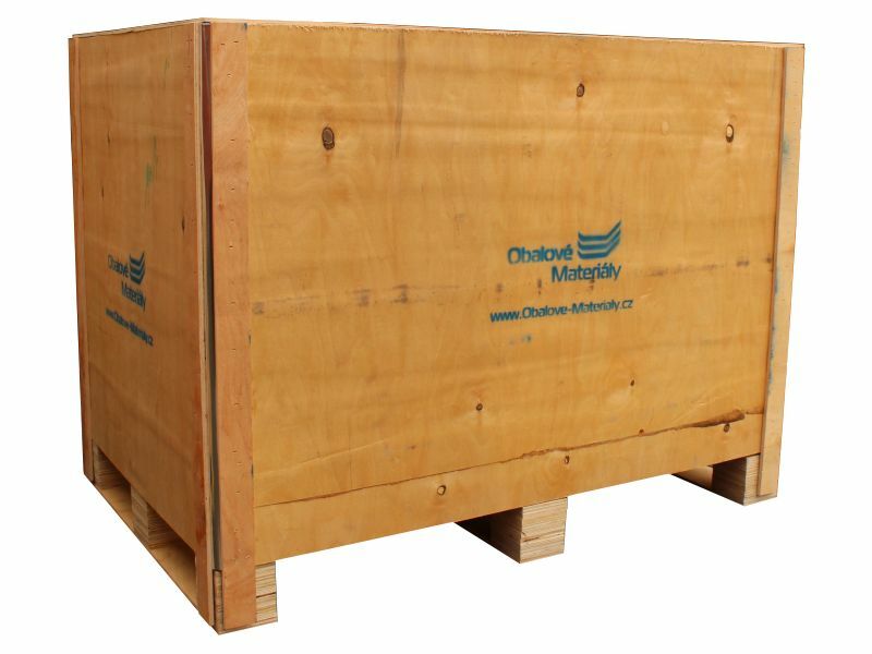 Levně TAVOBAL 601906 Dřevěný box S6 - 1208*808*912mm, skládací bedna s ližinou, překližka