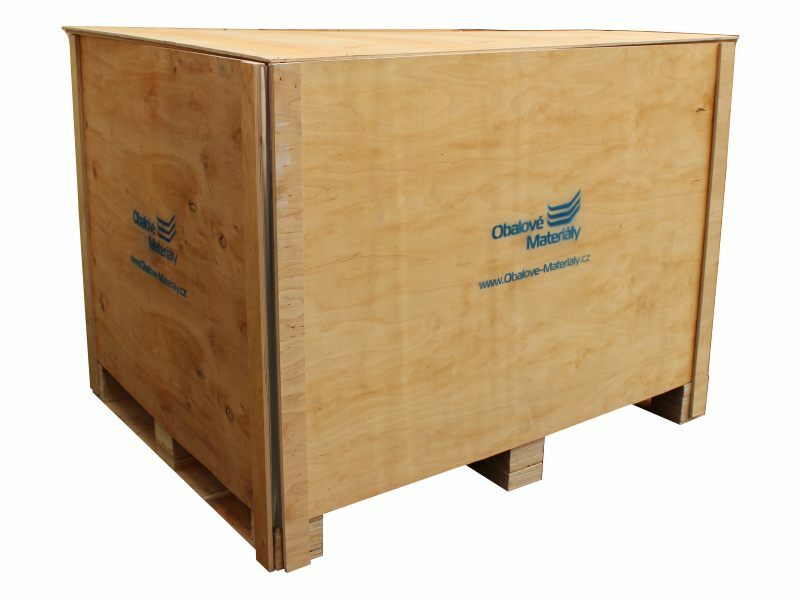 Levně TAVOBAL 601907 Dřevěný box S7 - 1208*1008*912mm, skládací bedna s ližinou, překližka