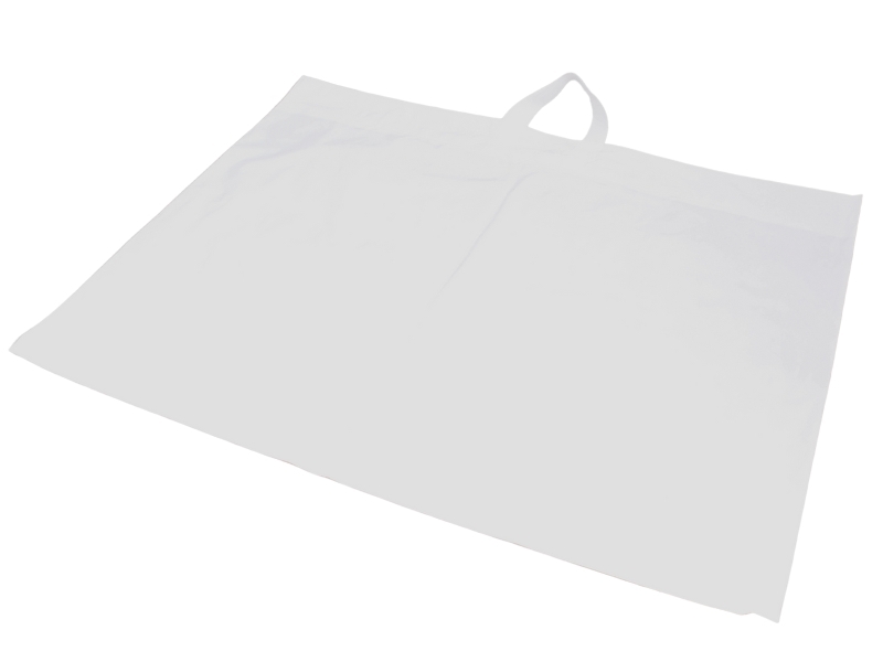 Levně Taška LDPE 76*58 cm s páskovým uchem BÍLÁ