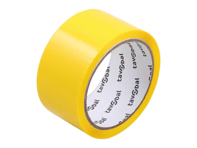 Levně TAVOBAL Barevná lepící páska 48 mm*66 m žlutá