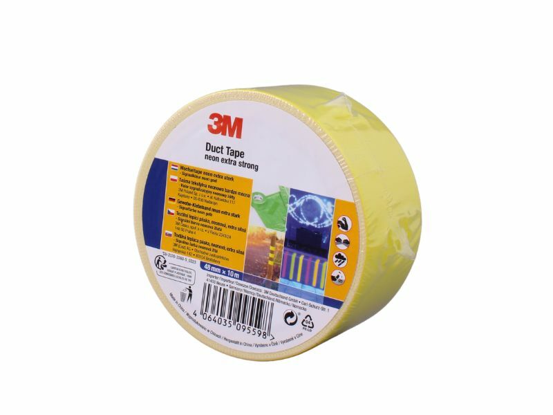 Levně Universální páska 3M - 48 mm * 10 m, Duct Tape - neon žlutá