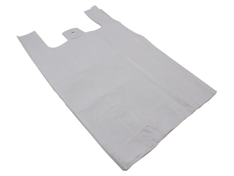 Levně Tavobal Mikroténová taška 10kg, 30+15*53cm, balení blok 100 ks, bílá