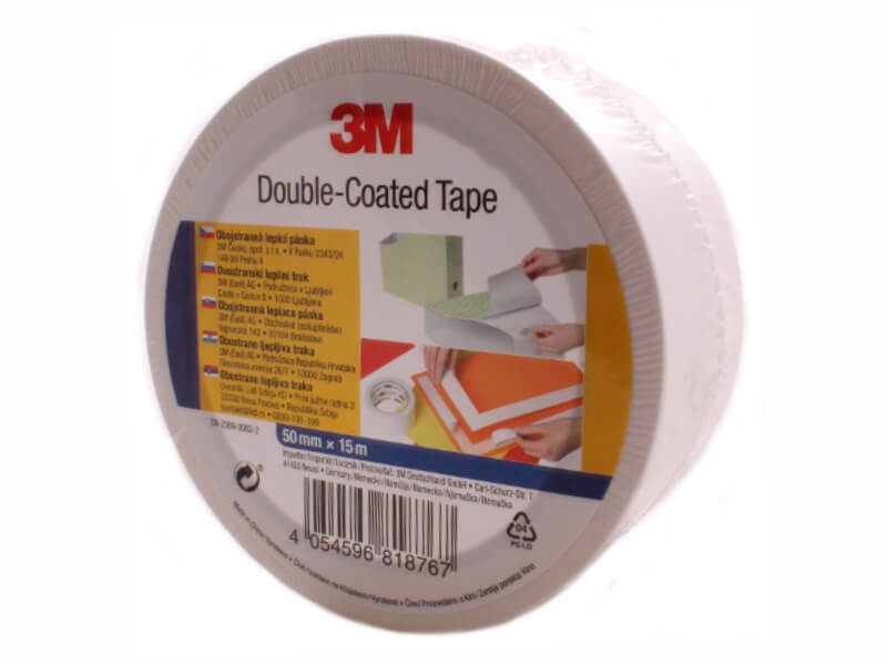 Levně 3M oboustranná lepící páska 50 mm*15 m, bílá