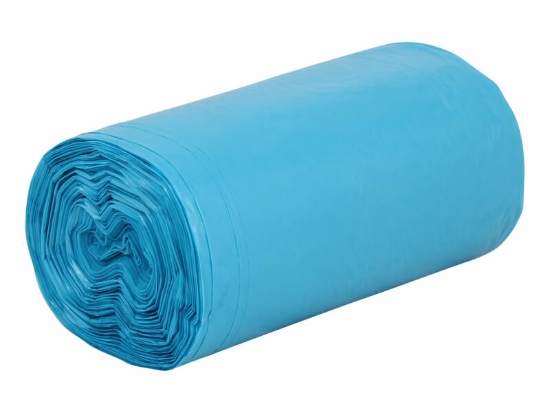 Levně Odpadkové pytle LDPE 60l, 60*70 cm, modré, role 50 ks