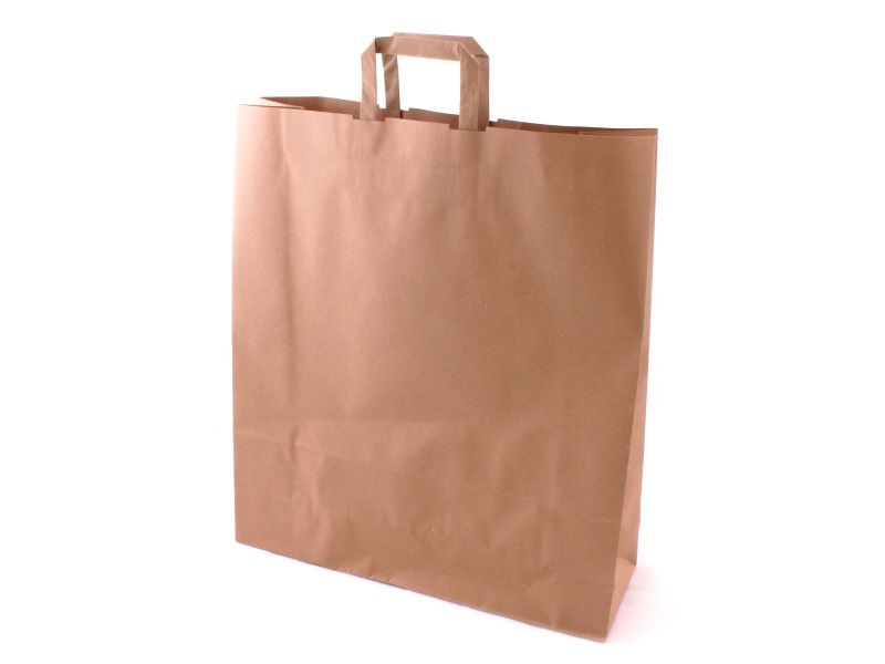 Taška 44*14*50 cm, hnědý 100% recyklovaný papír 100 g