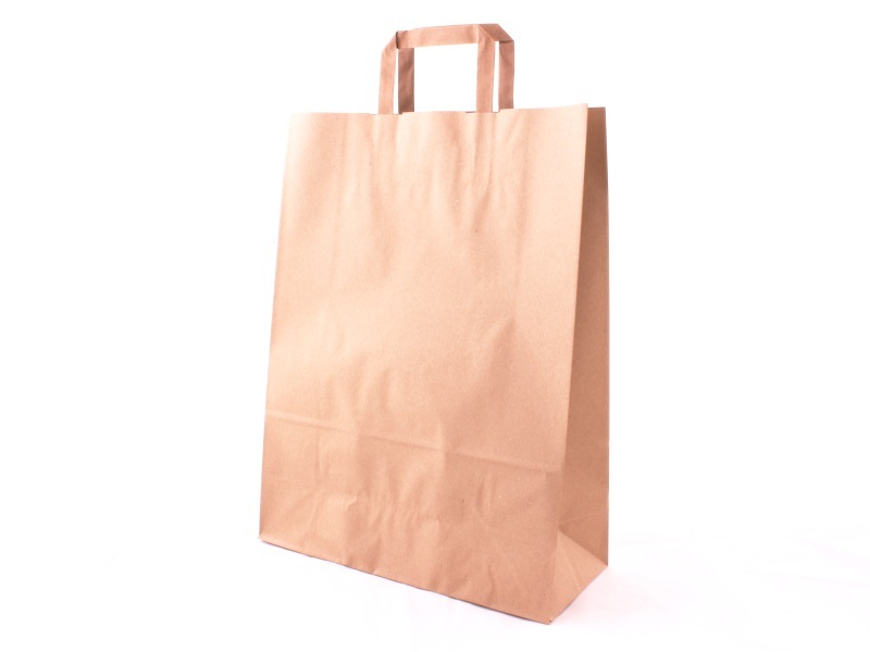 Taška 32*13*42,5 cm, hnědý sulfátový papír 100 g