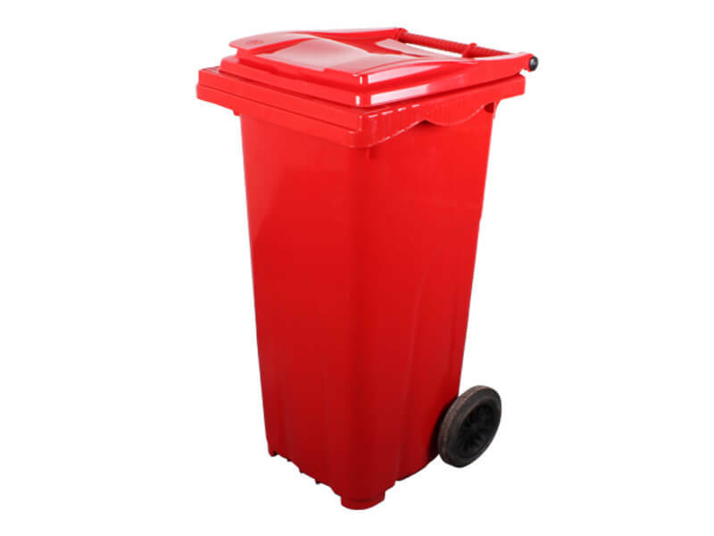 TAVOBAL plastová popelnice 120 l, červená