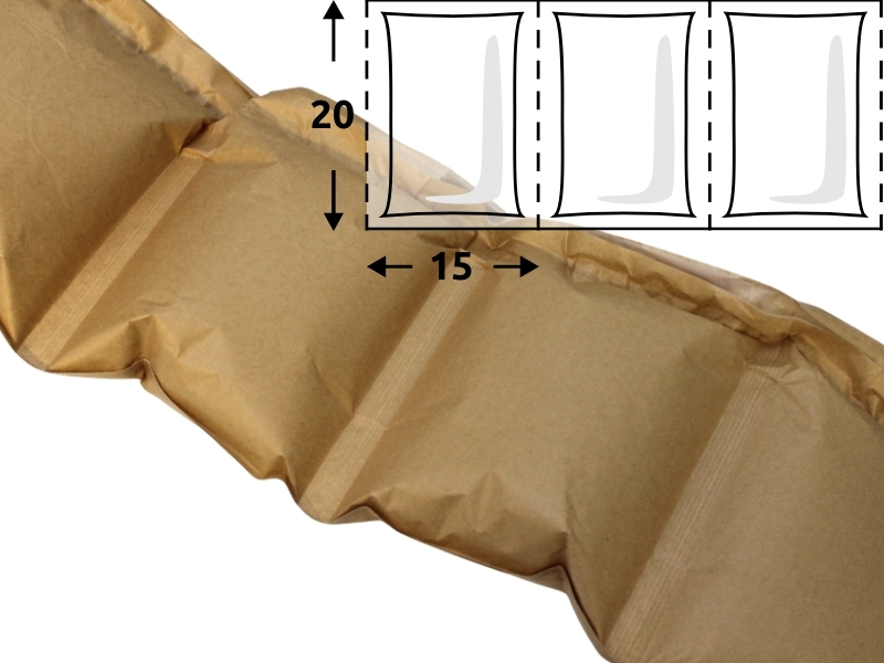 TAVOBAL Papírová BIO role na vzduchové polštářky CA3-2, 200*150 mm, 200 m