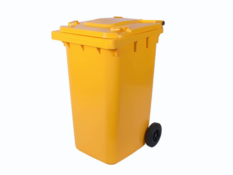 Levně TAVOBAL plastová popelnice 240 l, žlutá