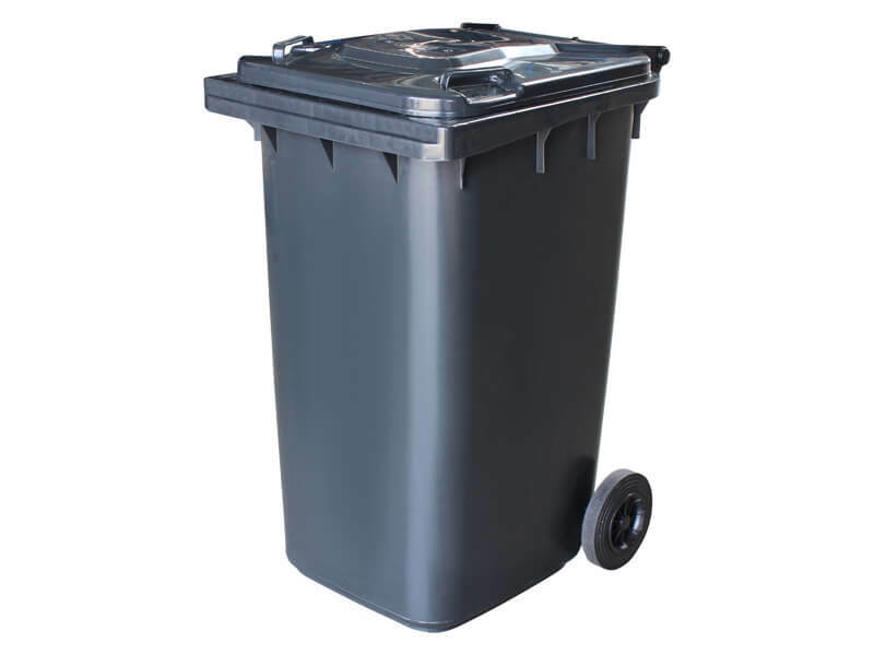 TAVOBAL plastová popelnice 240 l, černá, primární materiál