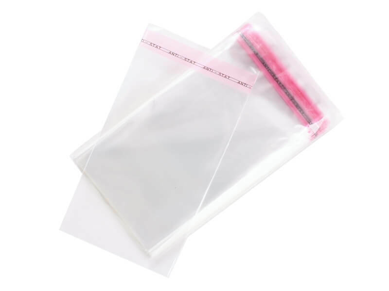Levně PP sáčky s lepicí klopou, 8*12 cm, balení 100 ks