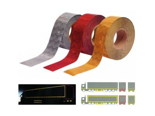 Reflexní páska červená 50mm prodej na metry