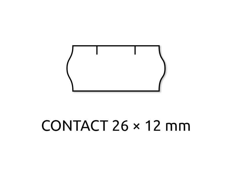 Levně Cenové etikety BÍLÉ pro etiketovací kleště 1ř/10míst, 26*12 mm