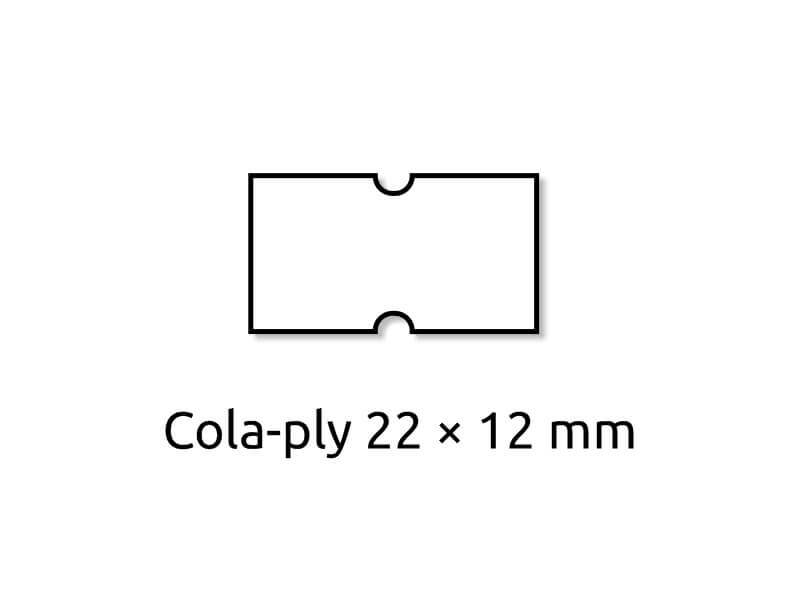 Levně Cenové etikety BÍLÉ pro etiketovací kleště 1ř/8míst, 22*12 mm
