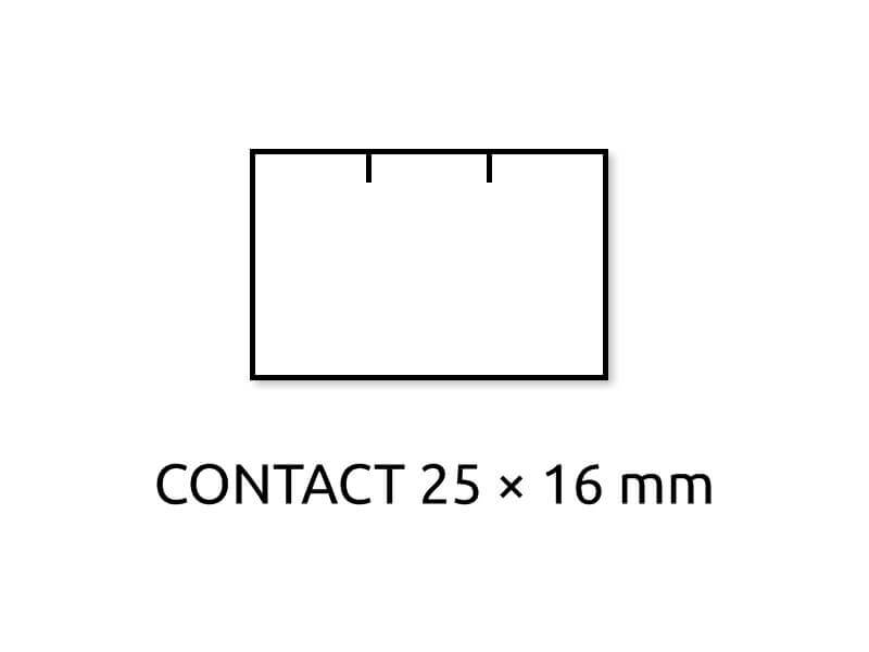 Levně Cenové etikety BÍLÉ pro dvouřádkové etiketovací kleště 2ř/10míst, 25*16 mm