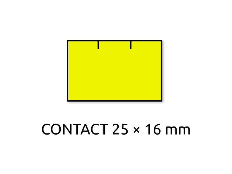 Levně TAVOBAL 703320 Cenové etikety REFLEXNÍ ŽLUTÉ, 10/10 míst 25*16 mm - 6 ks