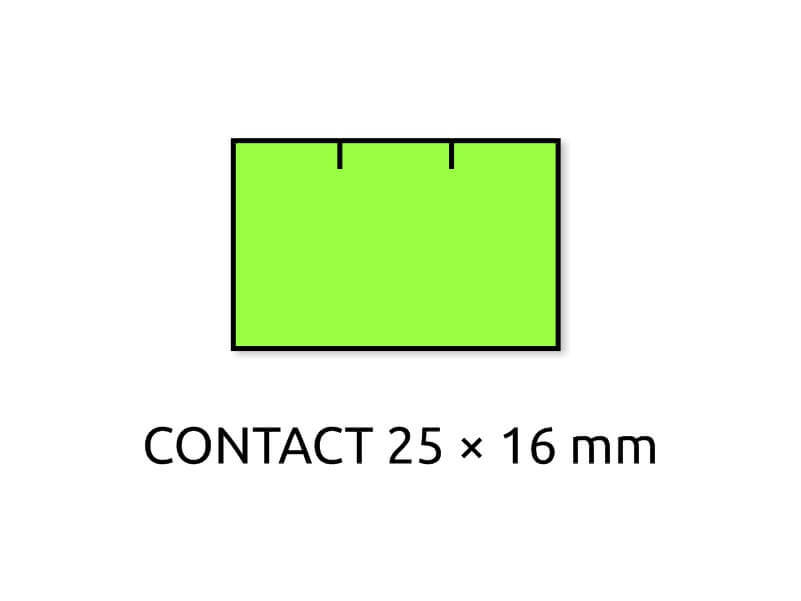 Levně TAVOBAL 703330 Cenové etikety REFLEXNÍ ZELENÉ, 10/10 míst 25*16 mm - 6 ks