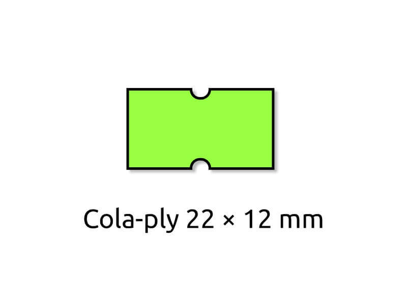 Levně TAVOBAL 703430 Cenové etikety REFLEXNÍ ZELENÉ, 8 míst 22*12 mm - 6 ks