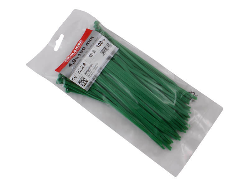 Tavobal Stahovací pásky zelené 4,8*190 mm, balení 100 ks