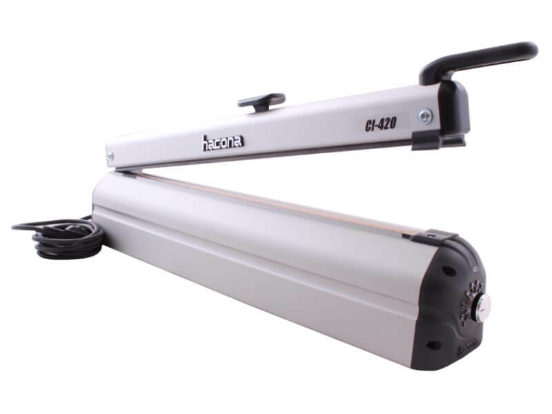 Levně HACONA CI-420 INOX, Páková impulsní svářečka folií s ořezem