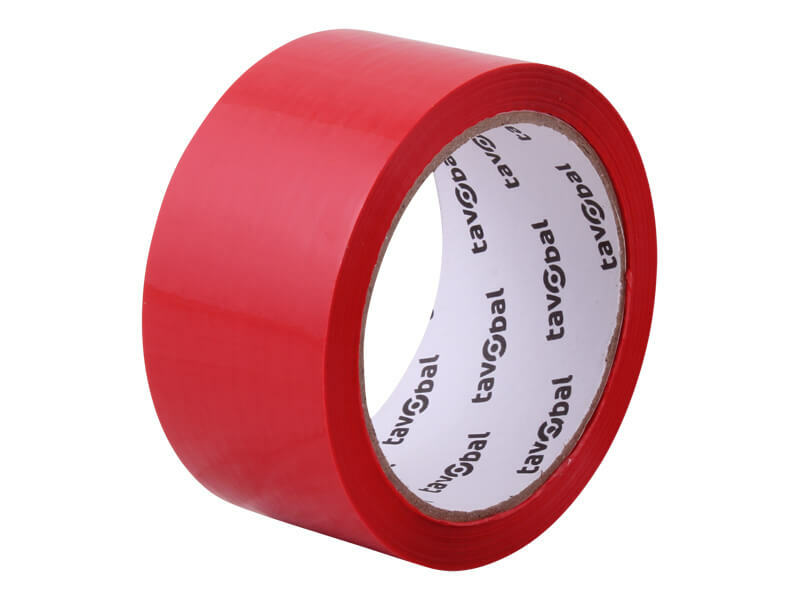 TAVOBAL Lepící páska TICHÁ, červená, 48 mm*66 m