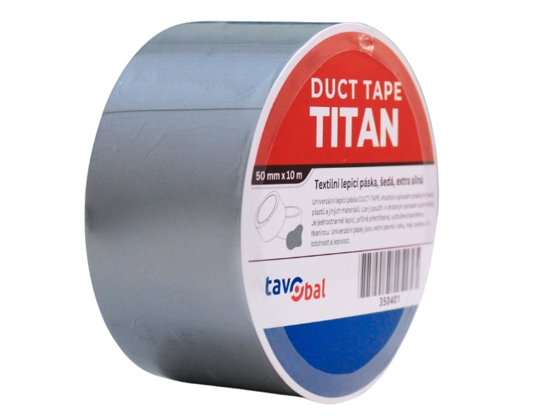 TAVOBAL TITAN lepící páska DUCT tape, 50 mm * 10 m, šedá