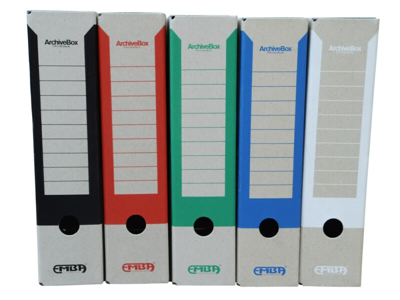Levně Emba otevřený archivační box bílý 330 x 230 x 75 mm