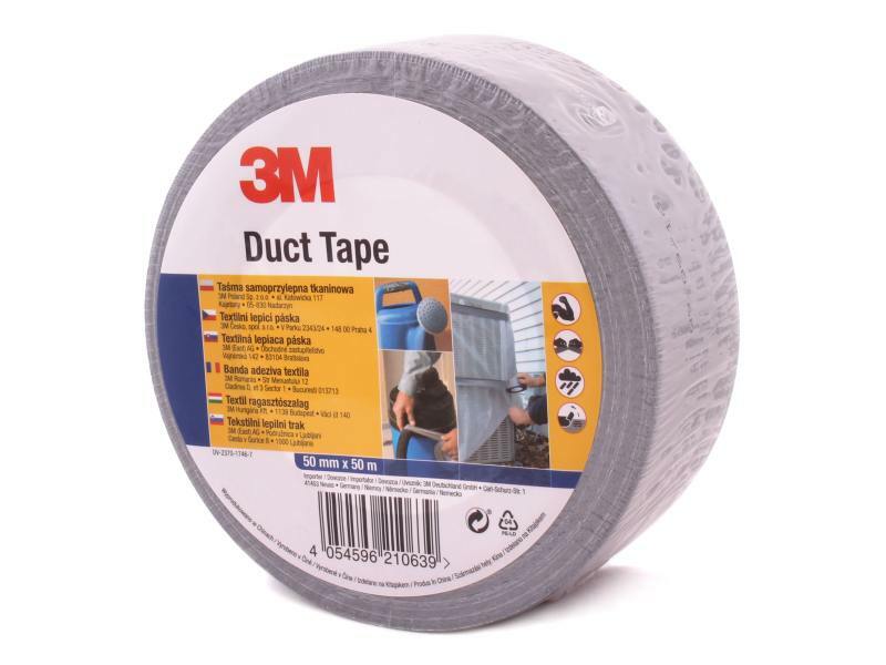 Levně Universální páska 3M - 50 mm * 50 m, Duct Tape - stříbrná