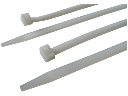 TAVOBAL Stahovací pásky bílé 2,5*250 mm, balení 100 ks