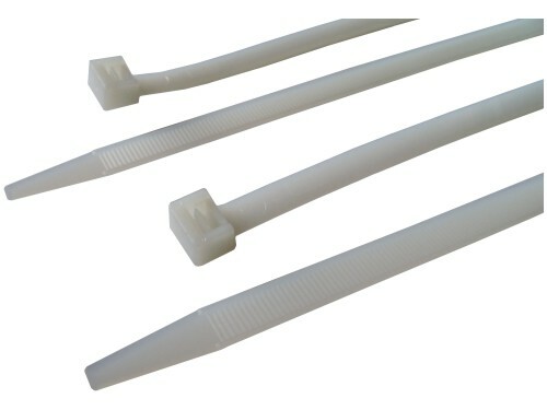 Levně TAVOBAL Stahovací pásky bílé 2,5*100 mm, balení 100 ks