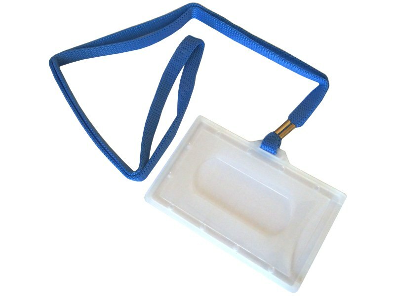 Levně Visačka plastová 55 x 90 mm IDS P - šňůrka modrá