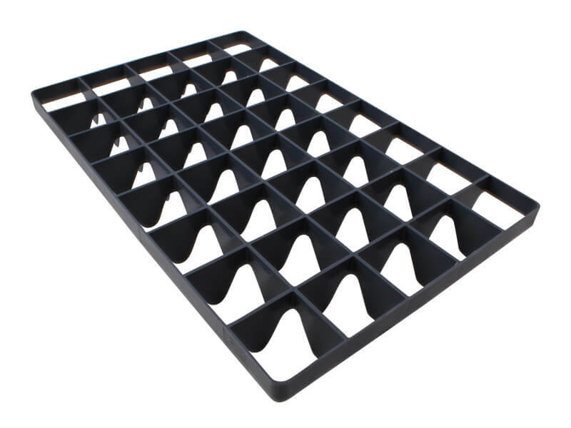 Levně TBA Vkladová příčka pro sklenice do přepravky, 40 otvorů 6,7x 6,7 cm spodní