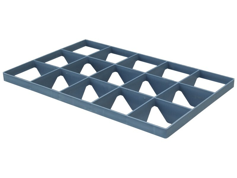 Levně TBA Vkladová příčka pro sklenice do přepravky, 15 otvorů 11,4 x 10,5 cm spodní