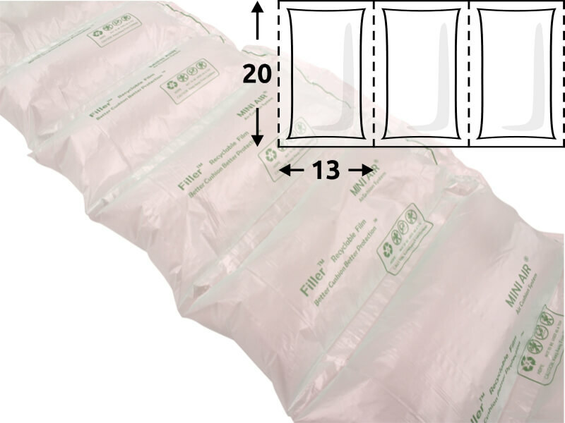 Levně Folie HDPE na vzduchové polštářky EA-F15, 200*130 mm, 400 m