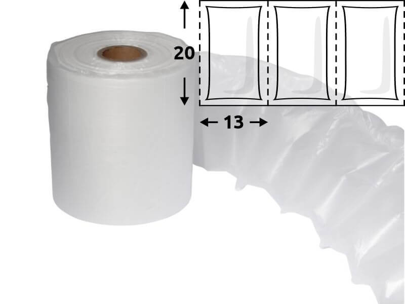 Folie HDPE na vzduchové polštářky, 200*130 mm, 600m