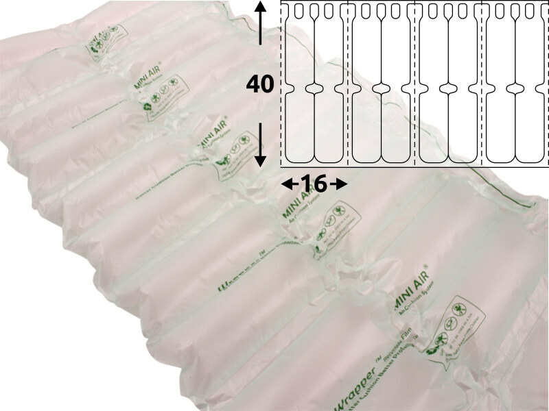 Levně Folie HDPE na vzduchové polštářky Tube EA-2, 400*160 mm, 280 m