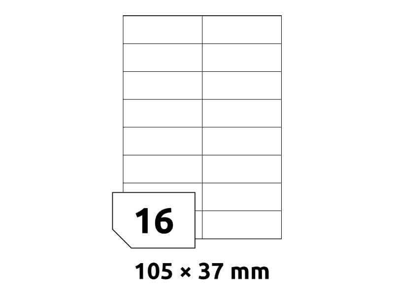 Levně Rayfilm R0100.0908A samolepící 105x37mm bílé 100 listů