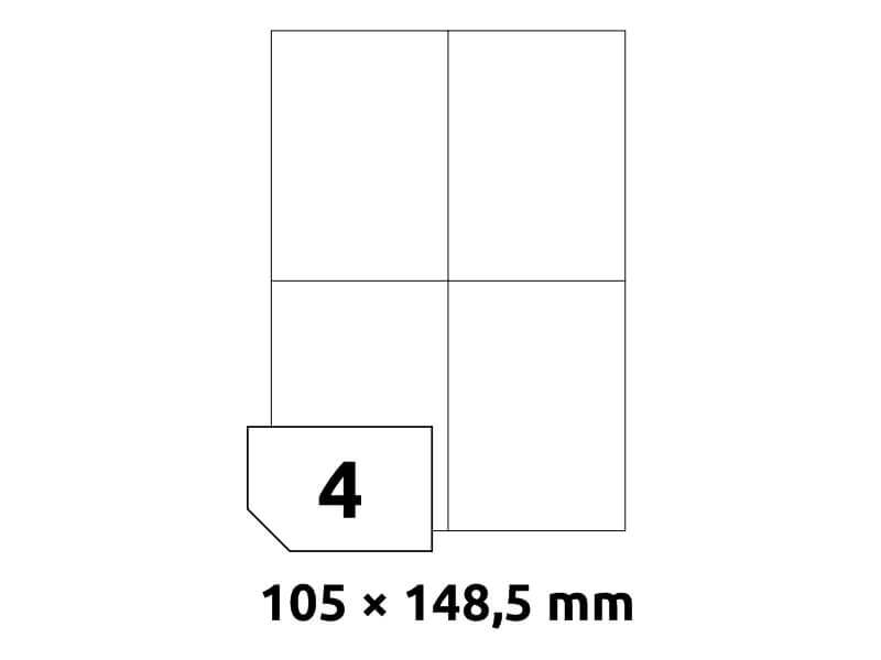 Rayfilm R0100.0922A samolepící 105x148mm bílé 100 listů